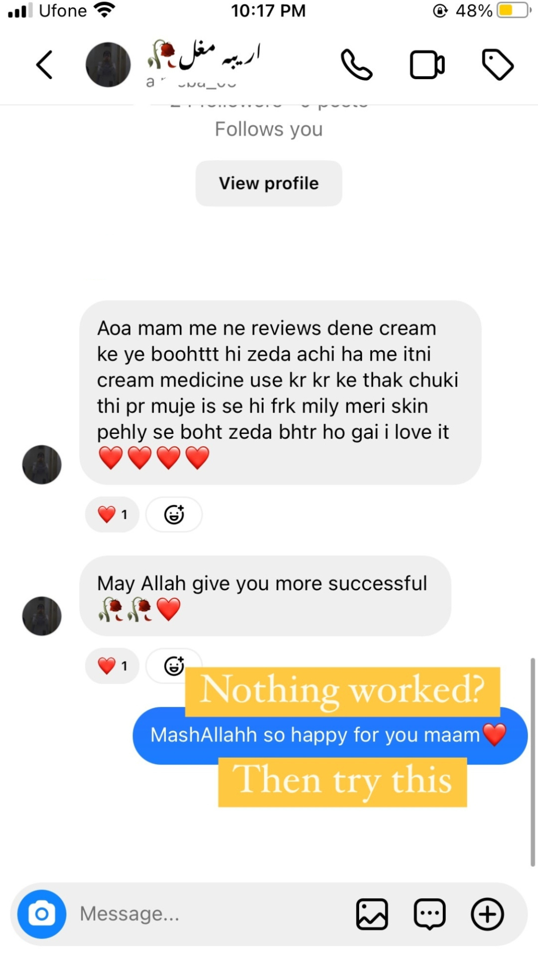ANTI ACNE CREAM & GLOWING CREAM