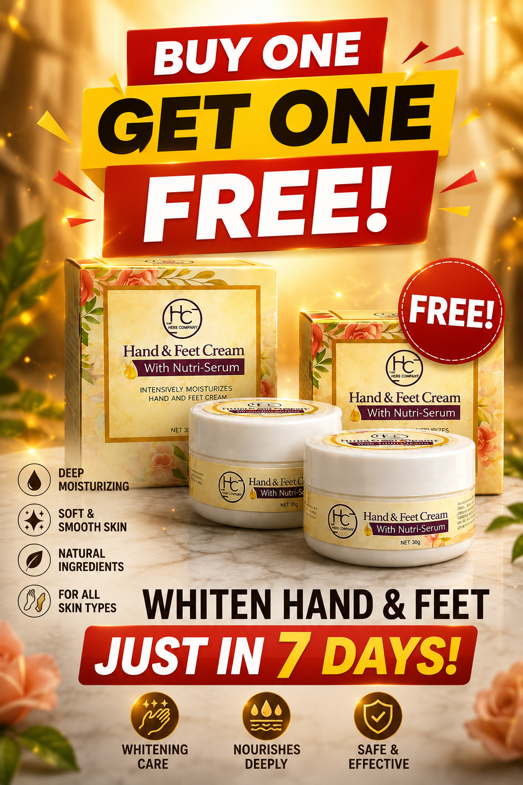 HAND FEET CREAM BUY 1 GET 1 FREE