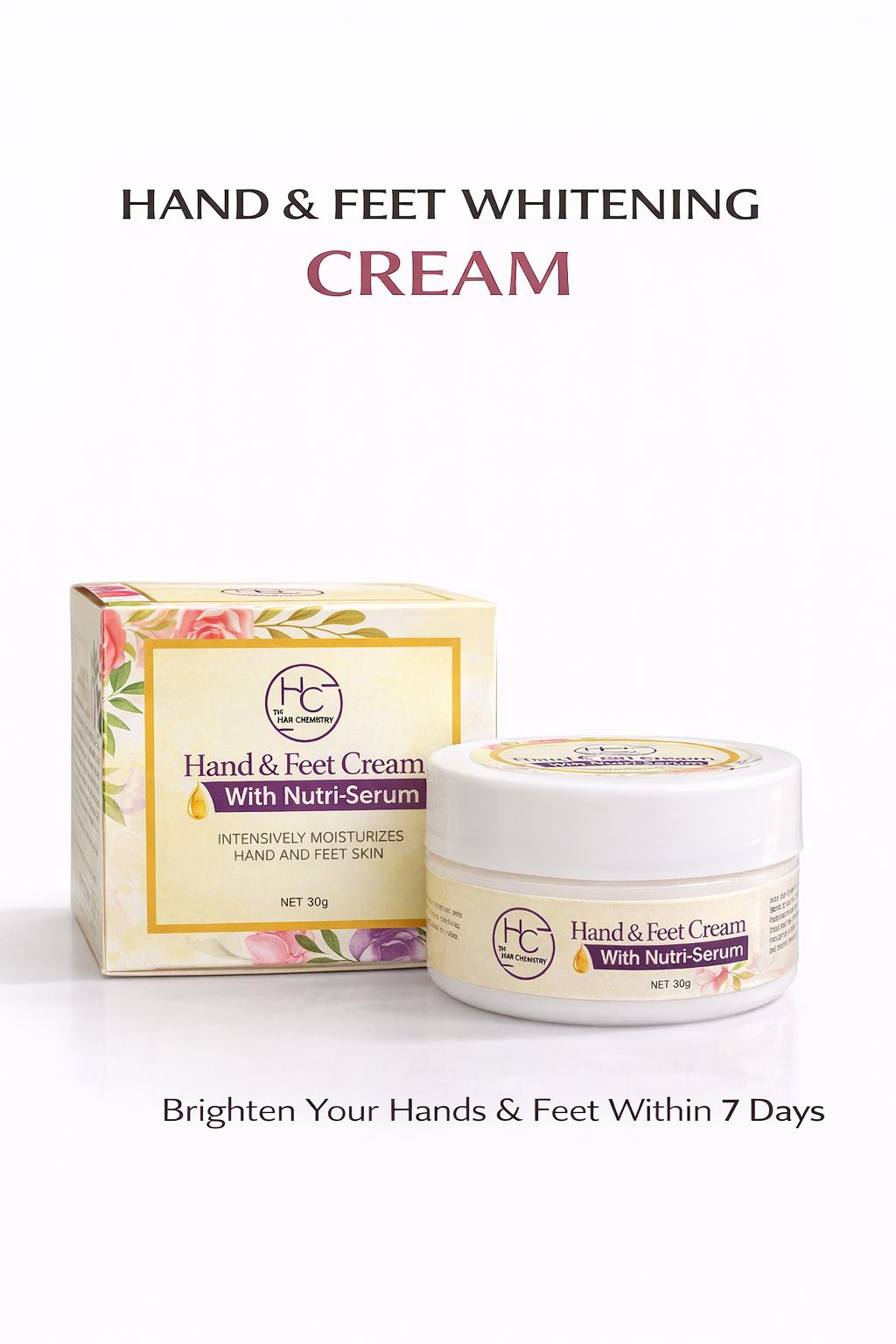 UNDER ARMS WHITENING CREAM & FREE HAND FEET CREAM