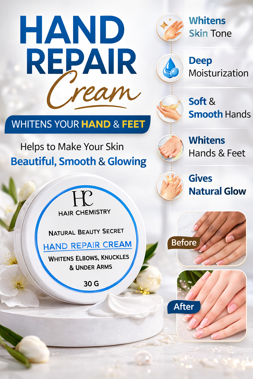 Hand Repair Cream + Face & Neck Cream