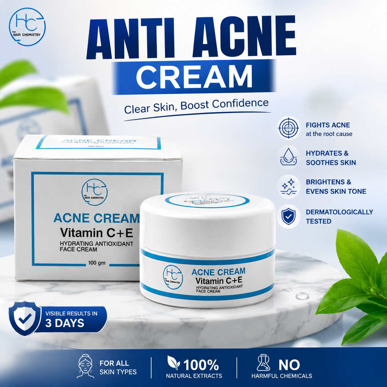ANTI ACNE CREAM & GLOWING CREAM
