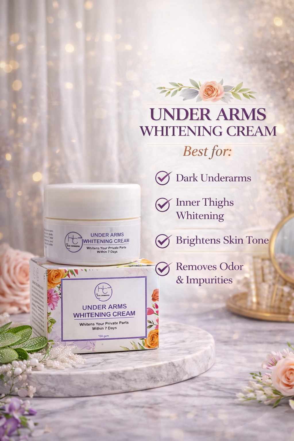 UNDERARMS & PRIVATE PARTS WHITENING CREAM