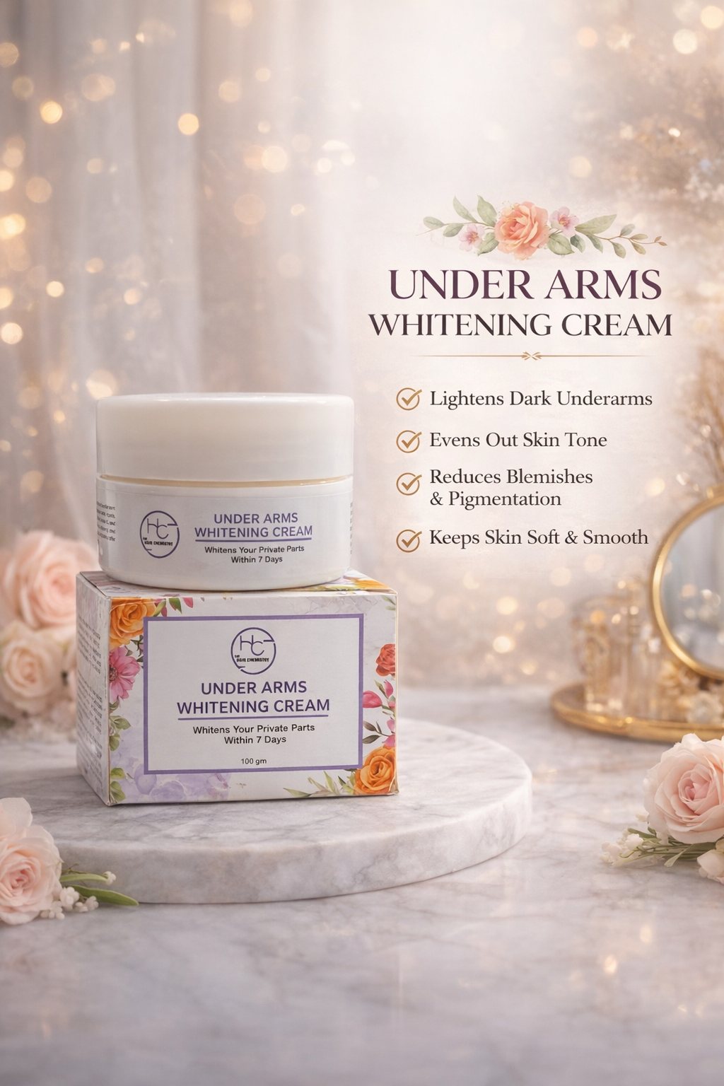 UNDERARMS & PRIVATE PARTS WHITENING CREAM
